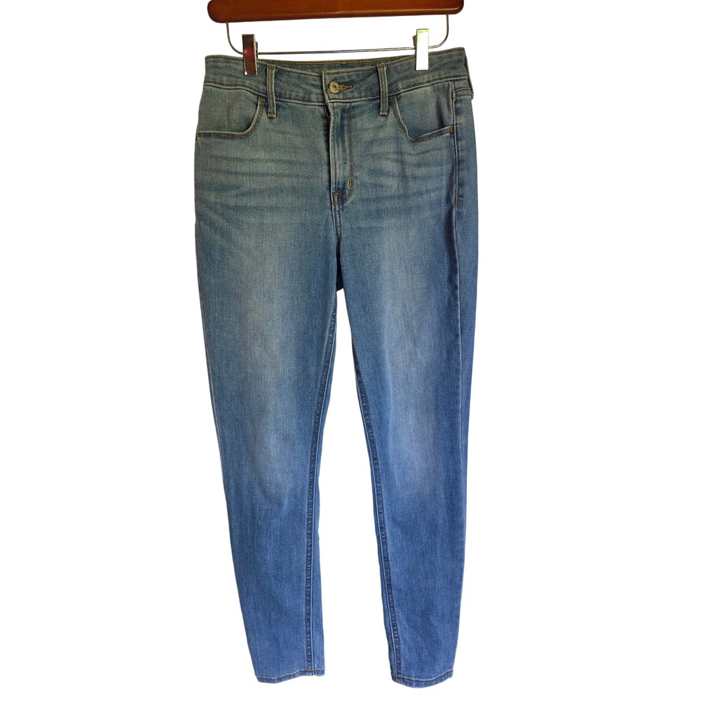 Old Navy Womens High Rise Super Skinny Jeans Size 4 Medium Wash Blue Denim